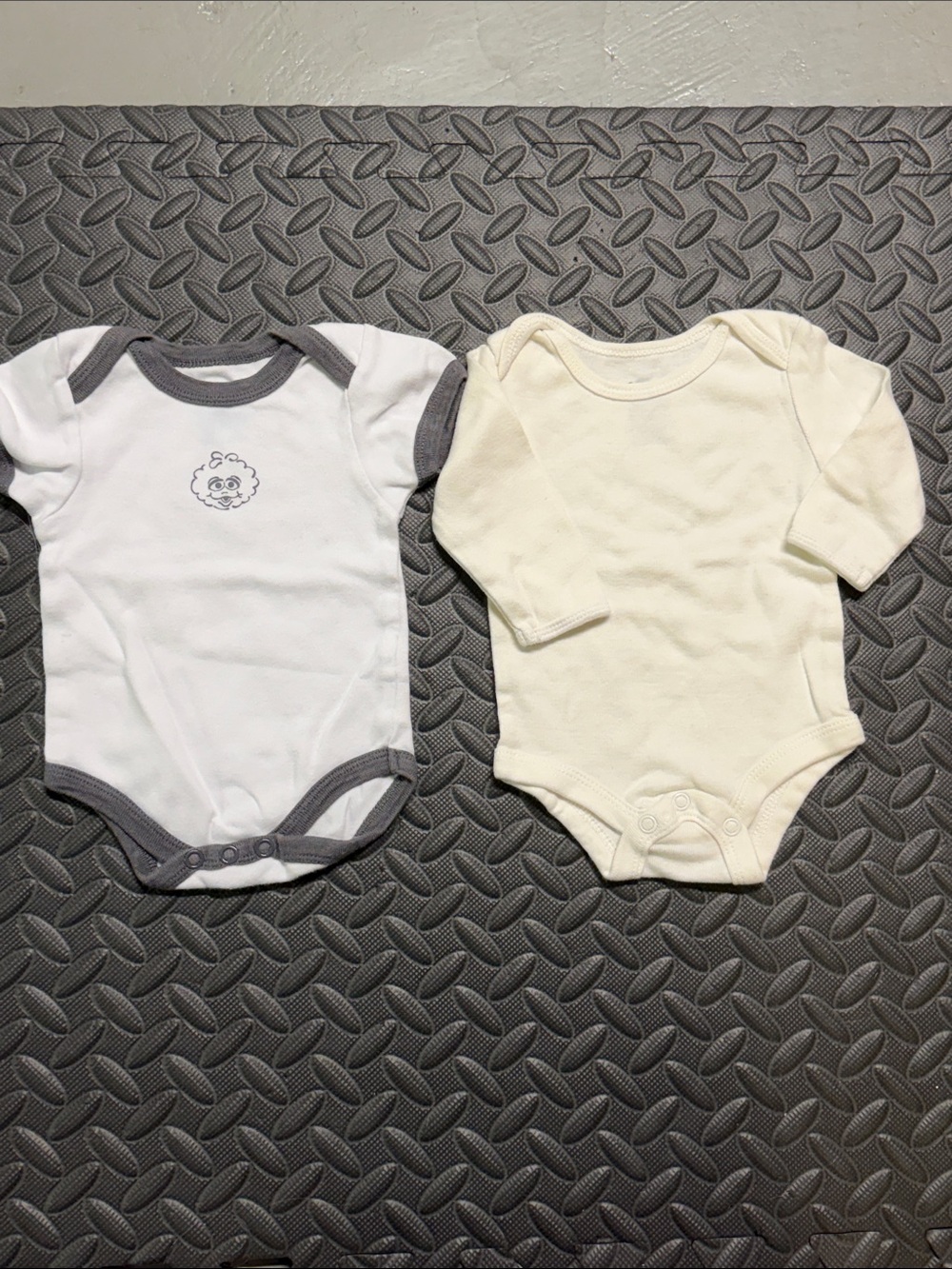 (17) Baby One-Piece Bodysuits - various colours and designs NB and 3 months